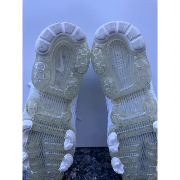 Nike Air Vapormax 3 Flyknit Shoes Women Size 8 Volt White Purple AJ6910-102 - Picture 9 of 10